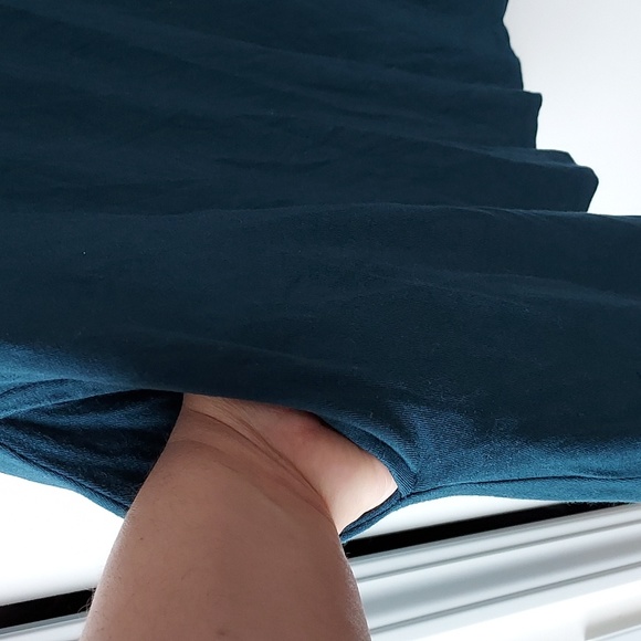 Time & Tru long sleeve m(8-10) w/pockets midi dress gem slate - Picture 3 of 10